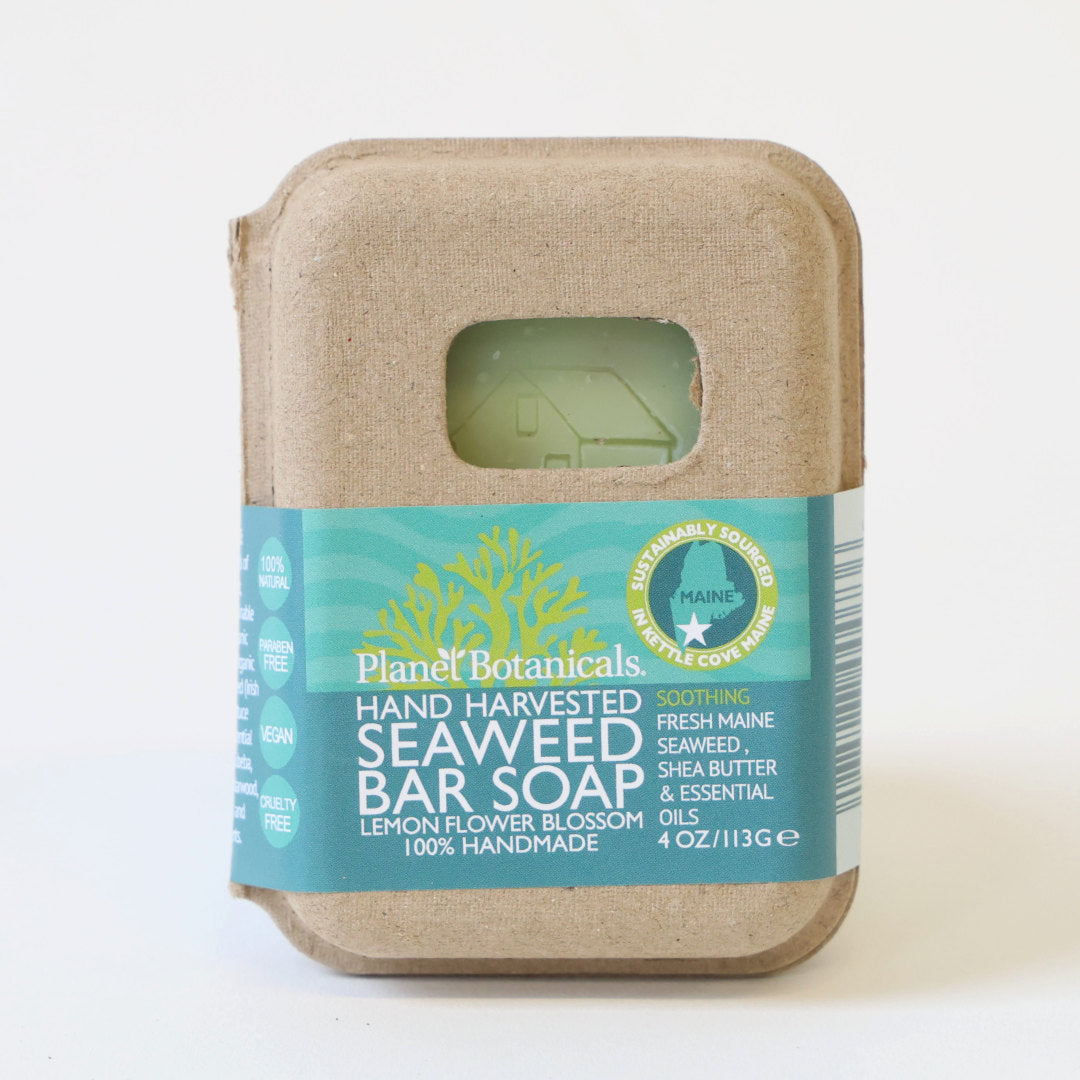 Seaweed Hand Made Bar Soap - Refreshing Lemon